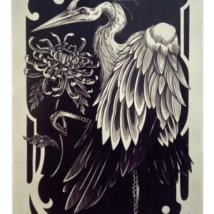 PRINT BLUE HERON